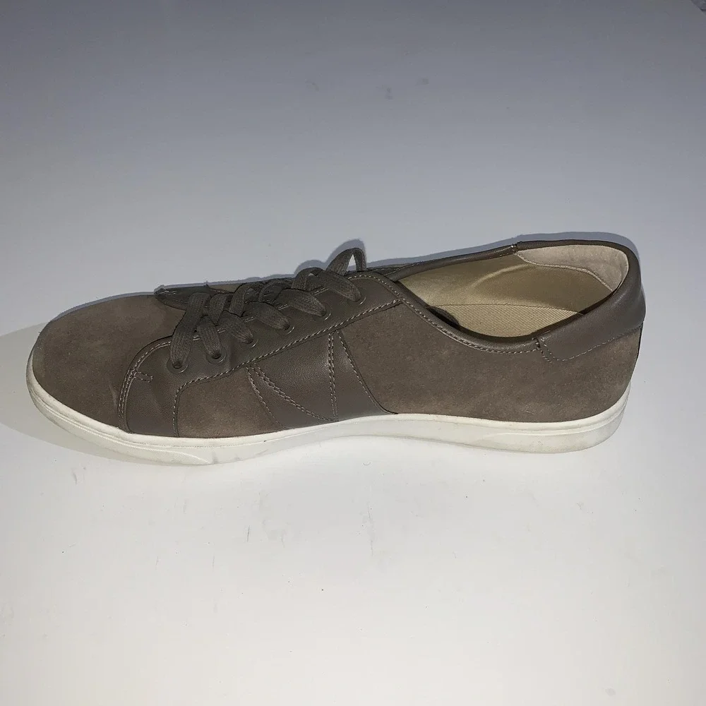 Vionic Jerome Suede Shoes Mens Size 11.5 Brown Lace Up Casual Comfort Sneakers